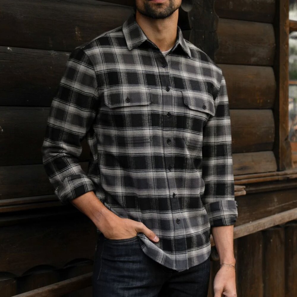 Thursday Flannel Plaid Summit Shirt Organic Cotton Size XS NWT